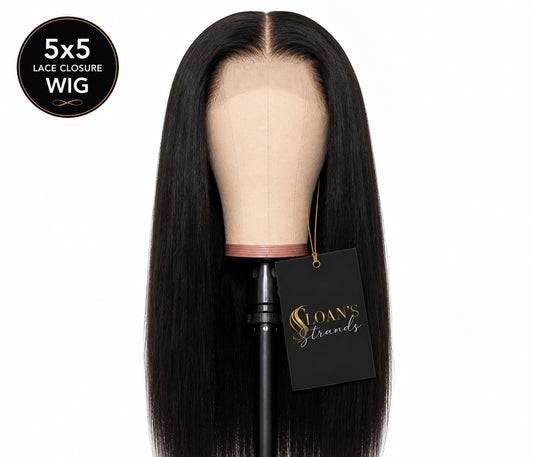 5X5 HD VIRGIN STRAIGHT WIG